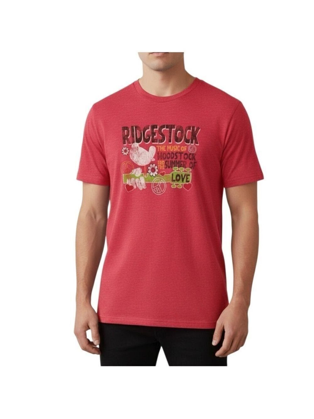 RidgeStock 2017 Canned Heat Band Tee Graphic Festival T-Shirt Red Size Large